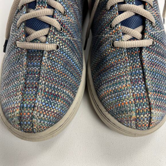 Dansko Brandi Madras Blue Textured Canvas Sneaker Size Euro 39/US 8.5-9 - Picture 10 of 12